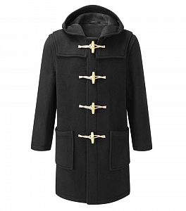 1Картинка Original Montgomery Mens Monty Duffle Coat BLACK