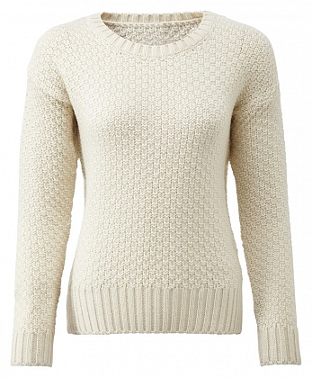 1Картинка Womens Boatneck Sweater Ecru