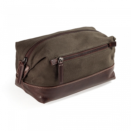 3Картинка Сумка Loake Thyne Wash Bag Olive Waxy