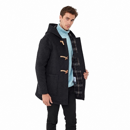 Пальто-дафлкот Original Montgomery Abberley Mid Length Wooden Toggles Charcoal