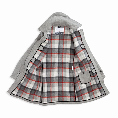 Женское пальто-дафлкот Original Montgomery London Duffle Coat Pearl Gray