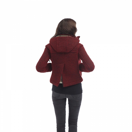 Женское пальто-дафлкот Original Montgomery Short Mayfair Knitted Red