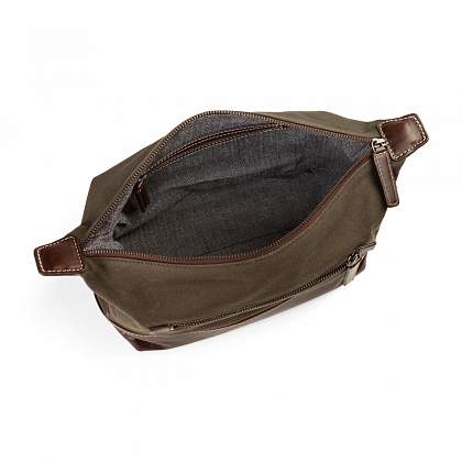 4Картинка Сумка Loake Thyne Wash Bag Olive Waxy