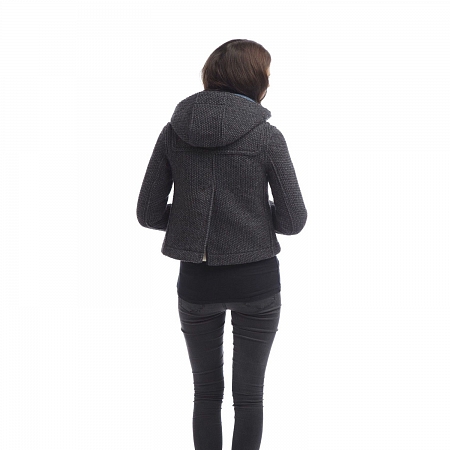 Женское пальто-дафлкот Original Montgomery Short Mayfair Knitted Charcoal
