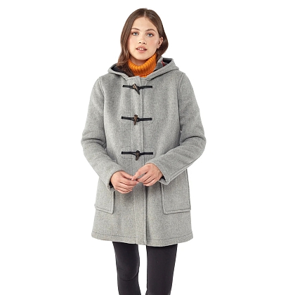 4Картинка Пальто-дафлкот Womens Abberley Mid Length Horn Toggles Pearl Grey