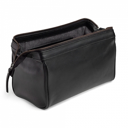 Loake Thames Wash Bag Black