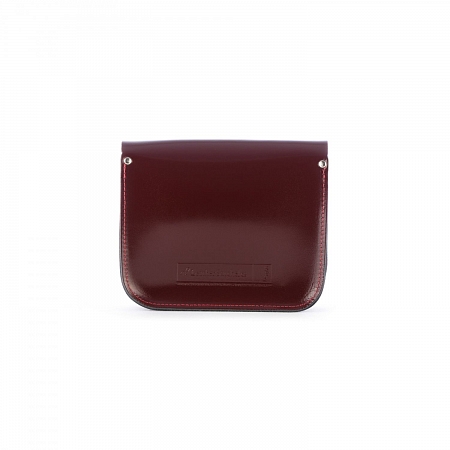 Mini Satchel Patent Oxblood Red
