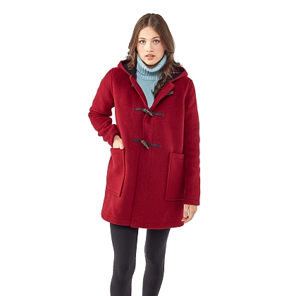 4Картинка Пальто-дафлкот Womens Abberley Mid Length Horn Toggles Burgundy