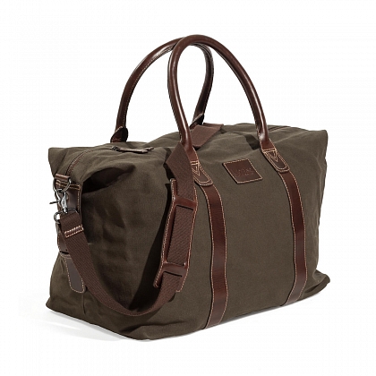 3Картинка  Loake Balmoral Weekend Bag Olive Waxy
