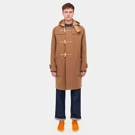 Мужское пальто дафлкот Gloverall Monty Camel
