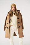 Картинка Пальто-дафлкот Original Montgomery Womens Long Elysian Classic Luxury Herringbone Camel