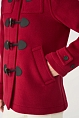 Пальто-дафлкот Womens Short Elysian Fitted Luxury Herringbone Cherry