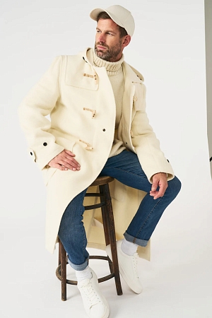Пальто-дафлкот Original Montgomery Teddy Extra Long White