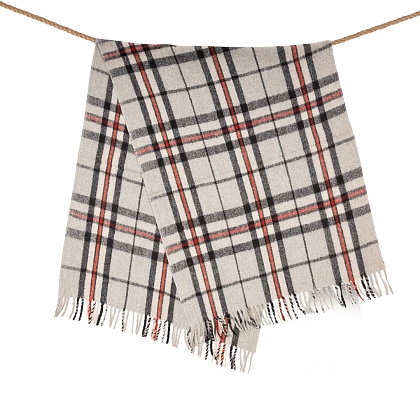 4Картинка Плед Wool Blend Tartan Knee Blanket Thomson Grey