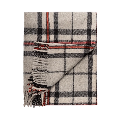 3Картинка Плед Wool Blend Tartan Knee Blanket Thomson Grey