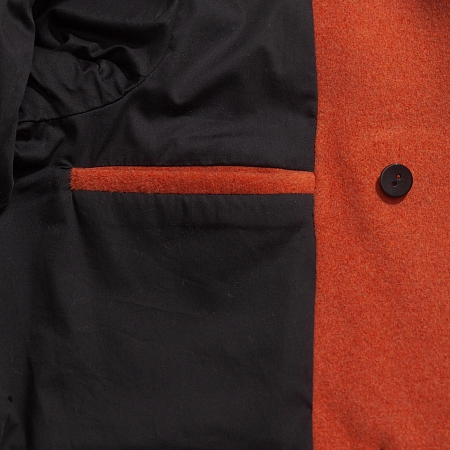 Пальто-бушлат Original Montgomery Teddy Pea Coat Orange