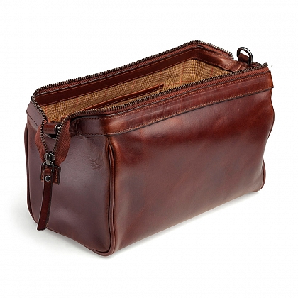 4Картинка Loake Thames Wash Bag Burgundy