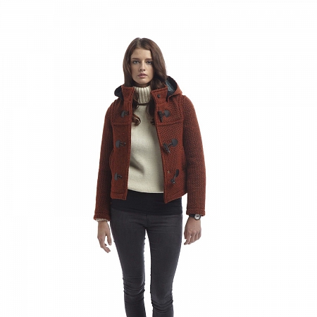 Женское пальто-дафлкот Original Montgomery Short Mayfair Knitted Orange