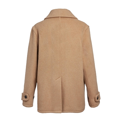 4Картинка Пальто-бушлат Original Montgomery Teddy Pea Coat Camel/Tan