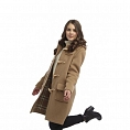 Original Montgomery Womens Soho Elegance Wooden Toggles CAMEL