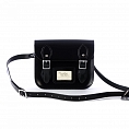 Mini Satchel Patent Pitch Black