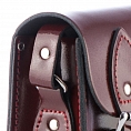 Mini Satchel Patent Oxblood Red