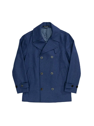 2Картинка Мужской бушлат Original Montgomery Lined Pea Coat Navy Blue