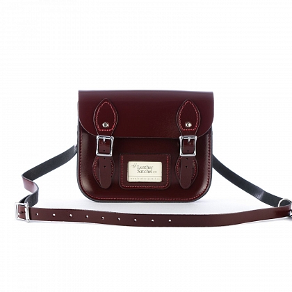 1Картинка Mini Satchel Patent Oxblood Red