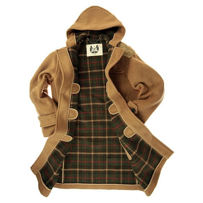 2Картинка Пальто-дафлкот British Duffle Long Duffle Coat Camel