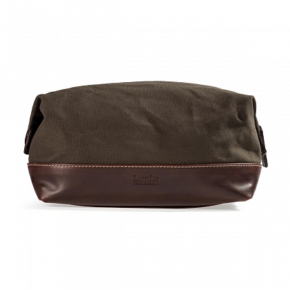 2Картинка Сумка Loake Thyne Wash Bag Olive Waxy