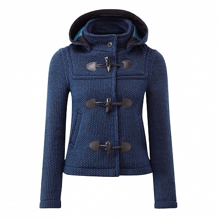 Женское пальто-дафлкот Original Montgomery Short Mayfair Knitted Indigo