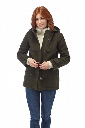 2Картинка Original Montgomery Womens Short Duffle Coat OLIVE