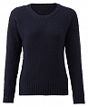 Womens Boatneck Sweater Navy