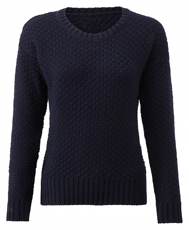 Womens Boatneck Sweater Navy
