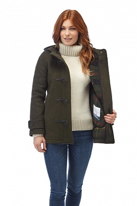 3Картинка Original Montgomery Womens Short Duffle Coat OLIVE
