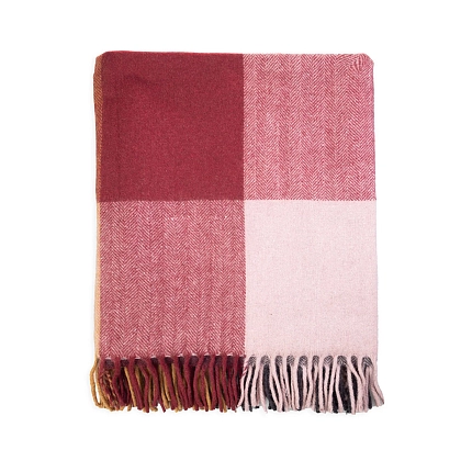 3Картинка Плед Herritage of Scotland Block Check Herringbone Blanket Light Spice
